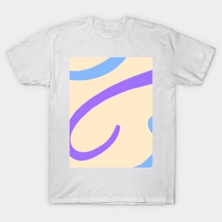 Abstract pattern blue and gray T-Shirt